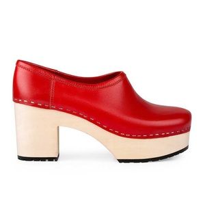 Swedish hasbeens bettan platform heel clog